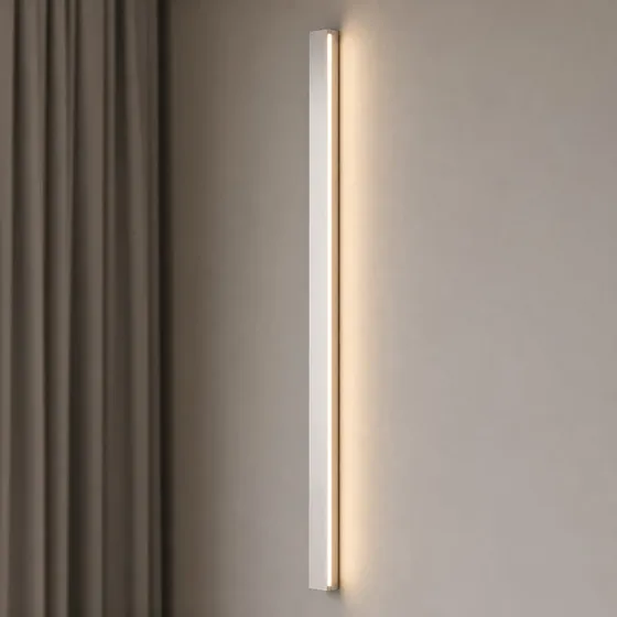 Lucande Kinsley Kinkiet LED CCT, 90 cm, Nikiel