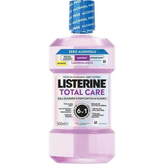 Listerine Total Care łagodny płyn do płukania jamy ustnej 500ml