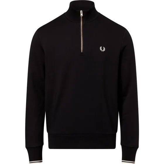 Fred Perry Bluza z Kapturem Niebieska - Bawełniana
