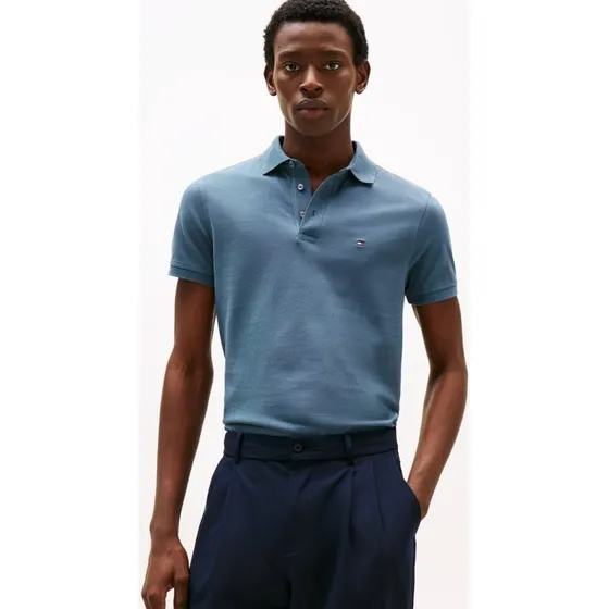 Tommy Hilfiger Koszulka Polo Slim Fit - Niebieska