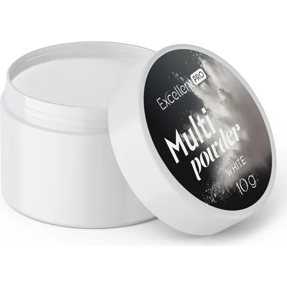 Excellent PRO Multi Powder White 10g - Proszek akrylowy do French