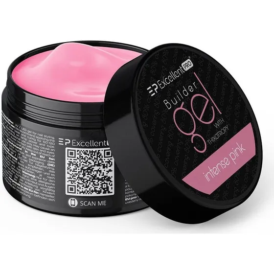Excellent PRO Builder Gel With Thixotropy Intense Pink 15g