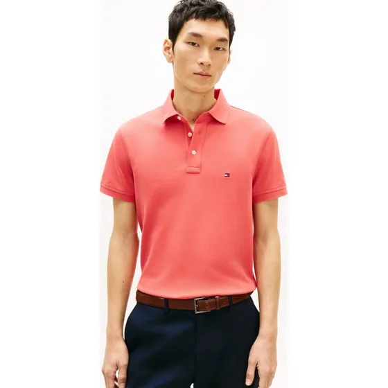 Tommy Hilfiger Koszulka Polo Slim Fit Czerwona XXL
