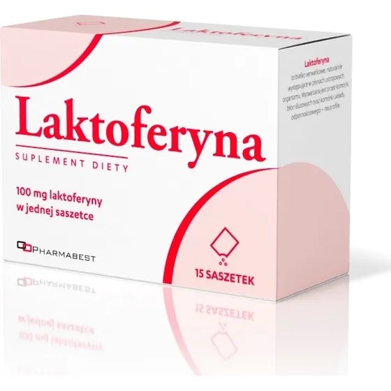 Pharmabest Laktoferyna 100mg 15 saszetek