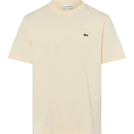 Lacoste Koszulka Męska Beżowa z Bawełny Classic Fit