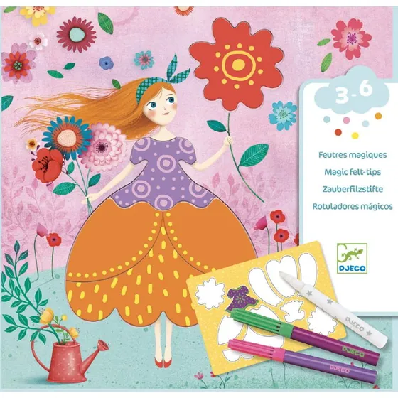 DJECO Zestaw artystyczny Sukienka 09886 (magiczny pisak)