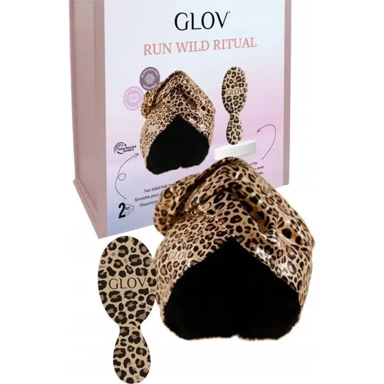 Glov Run Wild Ritual Set - Zestaw Turban i Pumeks Panterka