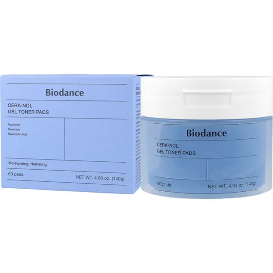 BIODANCE Cera-nol Gel Toner Pads, 60 szt.