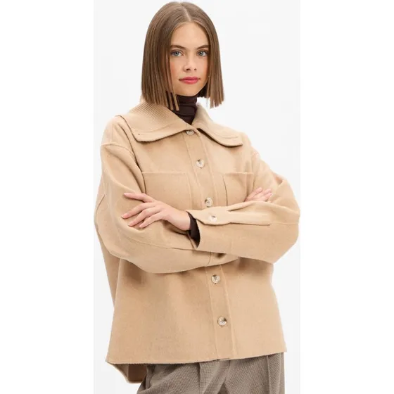 Opus Kurtka Josia beige z wełną