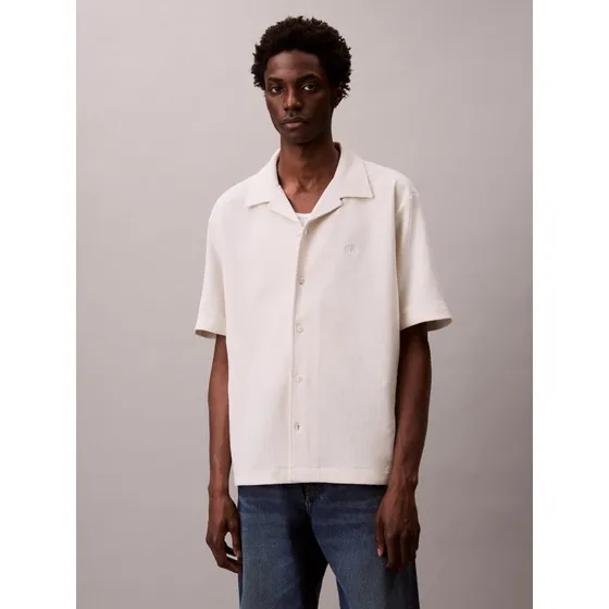 Calvin Klein Jeans Koszula Wypoczynkowa Relaxed Fit Beige