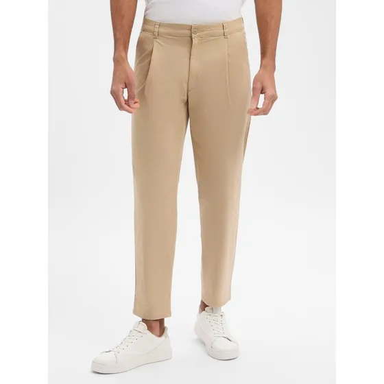 Brax Spodnie Chino Tino Regular Fit - Beżowe