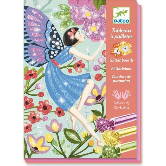 Djeco Zestaw artystyczny z brokatem Wróżki