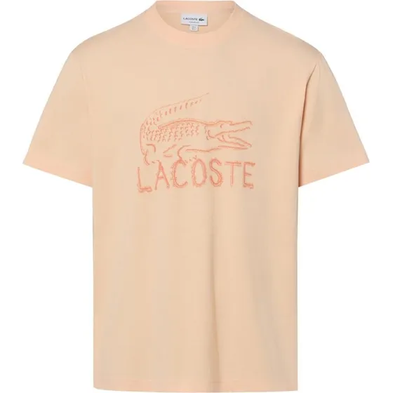 Lacoste T-shirt męski pomarańczowy z logo