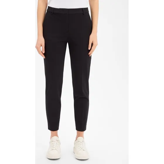 Spodnie Cigarette marki Comma – czarne, slim fit, rozmiar 44