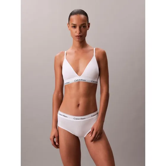 Calvin Klein Biustonosz Trójkątny Icon Cotton Modal Biały