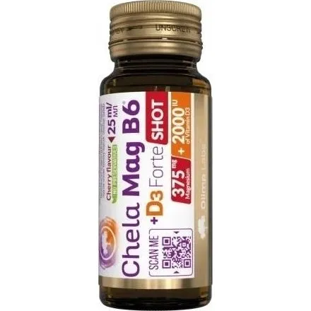 Olimp Chela-Mag B6 + D3 Forte Shot smak wiśniowy 25 ml