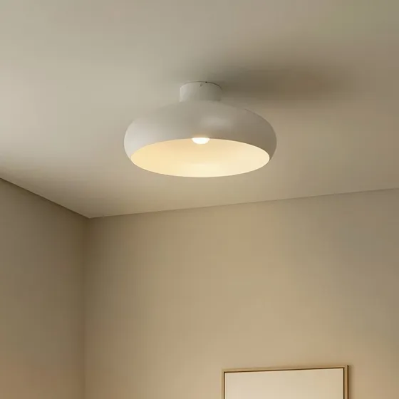 Lindby Elover Lampa Sufitowa Beżowa, Ø 45 cm