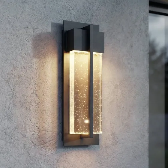 Lucande Velune Kinkiet zewnętrzny LED, antracyt, 35 cm, CCT