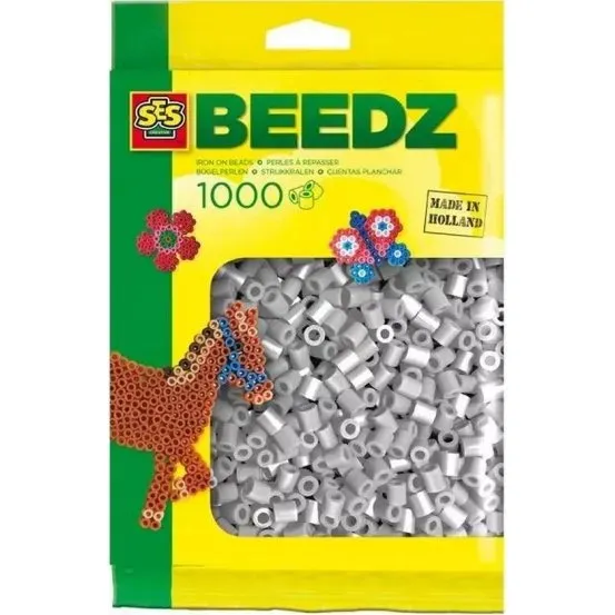 SES Creative Koraliki do Prasowania 1000 szt. Szare