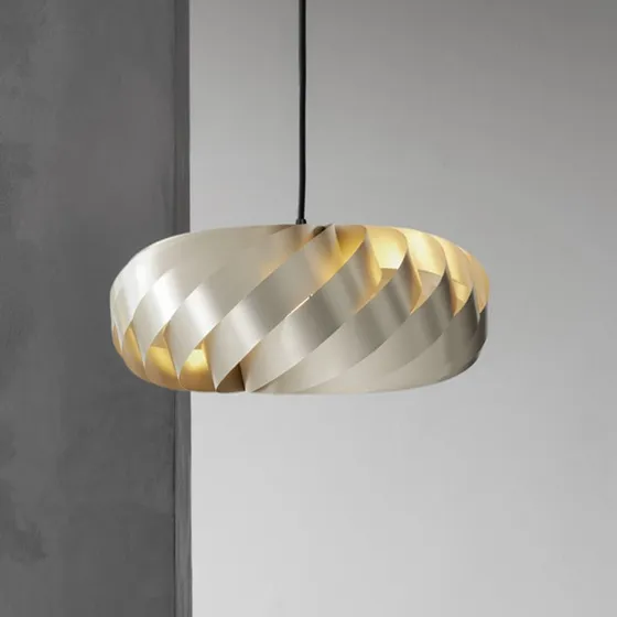 Tom Rossau Lampa wisząca TR5, złote aluminium, Ø 40 cm
