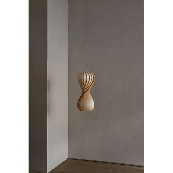 Tom Rossau TR7 Żyrandol z drewna brzozowego, 55 cm, E27