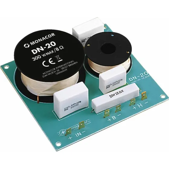 Monacor DN-20 2-drożna zwrotnica 8Ω do HiFi