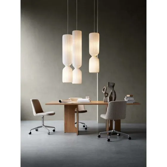 Tom Rossau Lampa wisząca TR41 120 cm, biała, poliwęglan, E27
