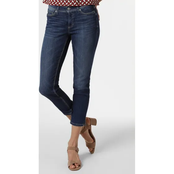 Cambio Jeansy Cropped Piper niebieskie