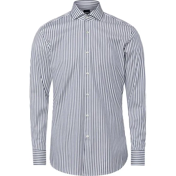 BOSS Koszula Slim Fit Hank niebieska w paski