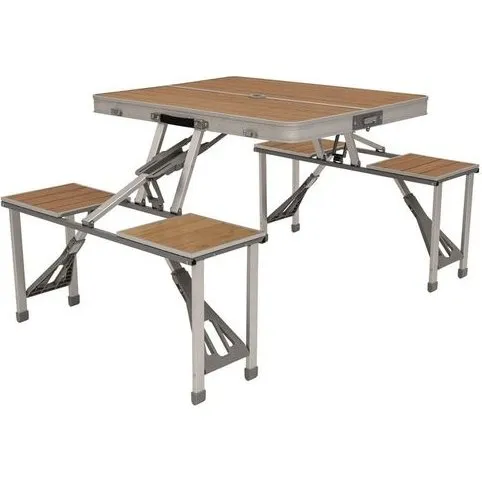 Outwell Dawson Bambusowy St Piknikowy z Krzesami