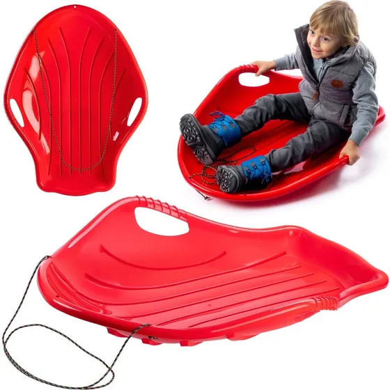 Brez Sanki plastikowe z link, czerwone, 94 cm