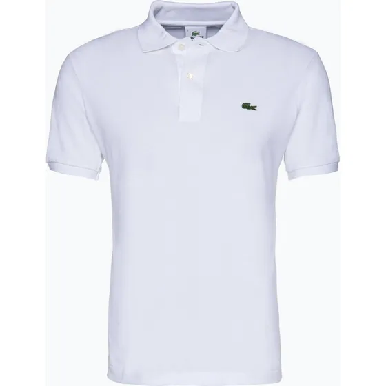Lacoste Koszulka Polo Męska Classic Fit - Biała Bawełna