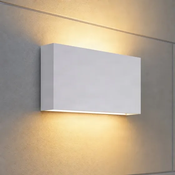 Lucande Jarte Kinkiet zewnętrzny LED, 20 cm, biały, IP65
