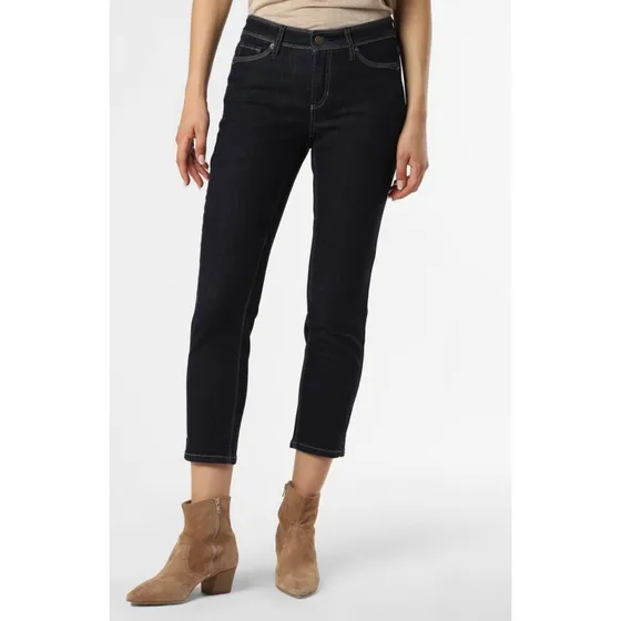 Cambio Jeansy Piper Cropped niebieskie
