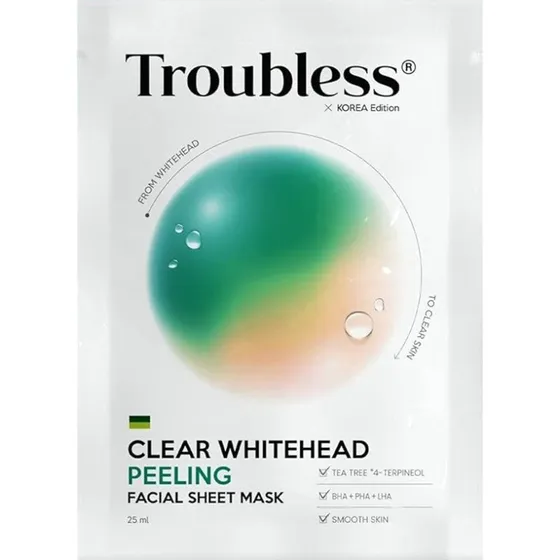 Troubless Clear Whitehead Peeling Facial Sheet Mask 25ml