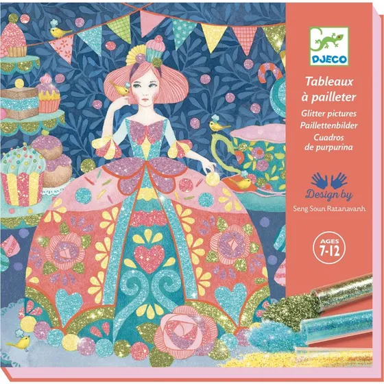 Djeco Zestaw artystyczny z brokatem Marzenia