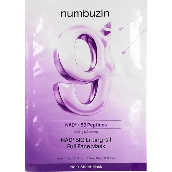 Numbuzin No.9+ NAD+ Bio Lifting-sil Full Face Mask 48 ml