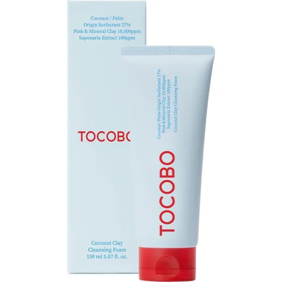 TOCOBO Coconut Clay Cleansing Foam, 150ml - Pianka z różową glinką