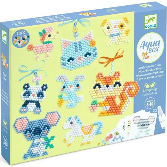 Djeco AQUA ZWIERZTKA 6+ zestaw 2300+ koralikw