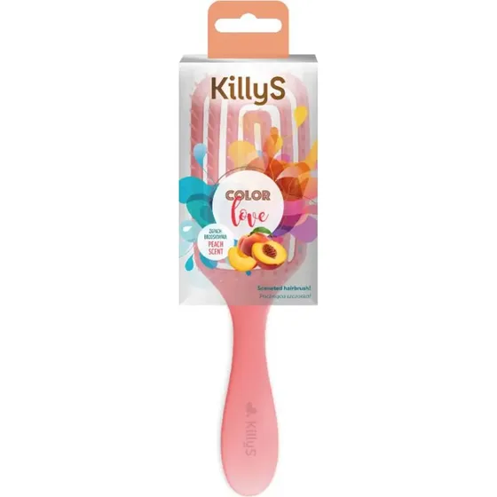 KillyS Color Love pachnąca szczotka do włosów Brzoskwinia
