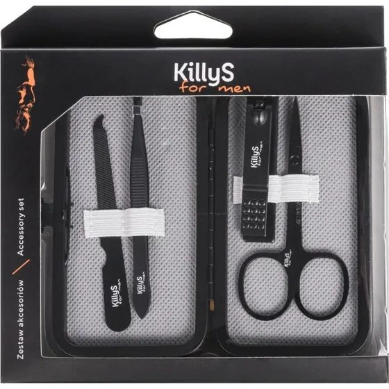 KillyS Zestaw Manicure dla Mężczyzn - 5 Narzędzi w Etui