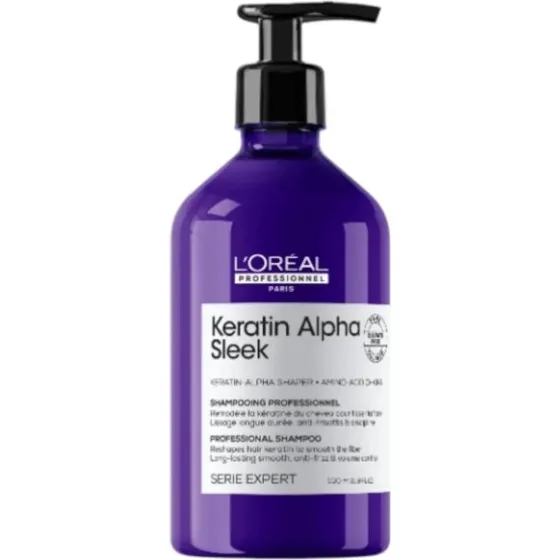 L'Oréal Professionnel Keratin Alpha Sleek Szampon Wygładzający 500 ml