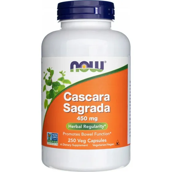 Now Foods Cascara Sagrada 450 mg 250 kapsułek
