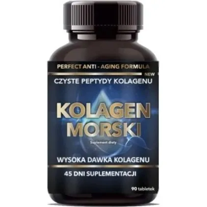 Intenson Kolagen Morski + Kwas Hialuronowy + Witamina C, 90 tab.
