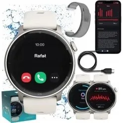 Stelio Activ AI Smartwatch srebrny z foli