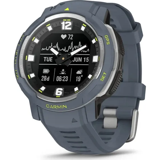 Garmin Instinct Crossover 010-02730-04, niebieski, hybrydowy, 45 mm