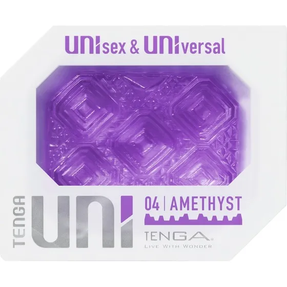 TENGA Uni Amethyst - Uniwersalna nakładka masturbująca