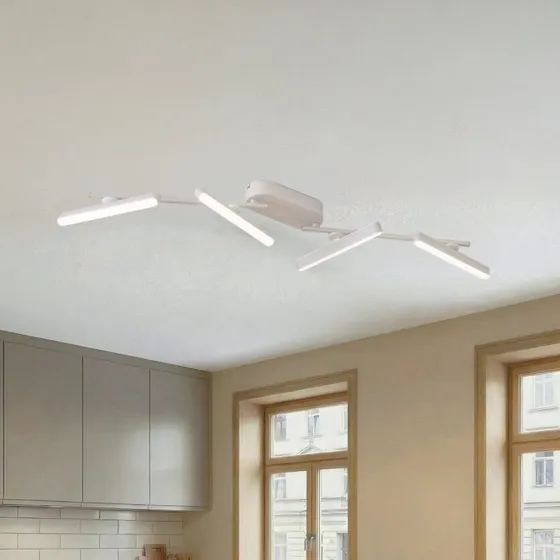 Lindby Eldrin 4 LED Lampa Sufitowa 34W Biała