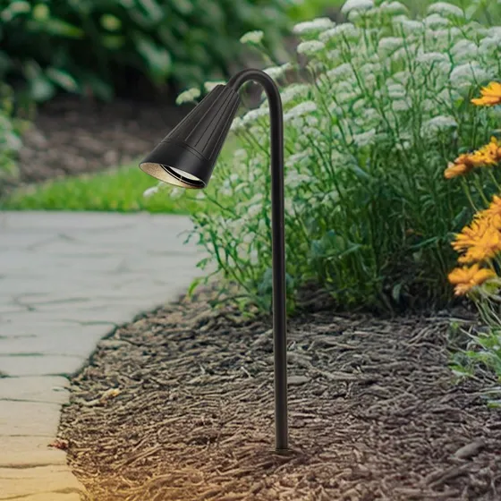 Lindby Sorvete Lampa ogrodowa 62 cm, czarna, aluminium