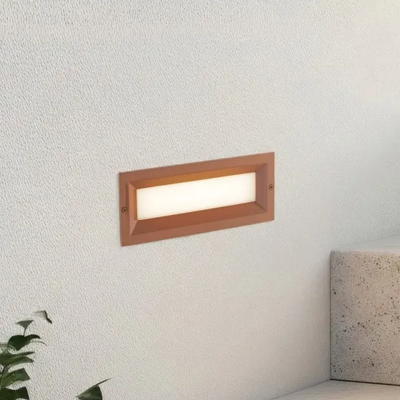 Lucande Lachlain Oprawa wpuszczana LED 25 cm, Rdza, IP65